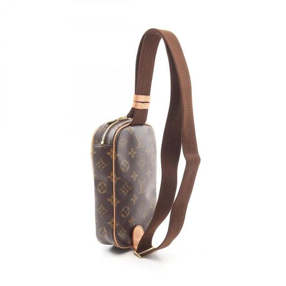 LOUIS VUITTON Brown Monogram Leather Pochette Fanny Pack - Picture 3 of 10